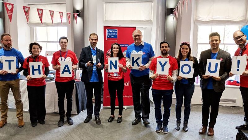 A Giving Day thank-you message celebrating donors